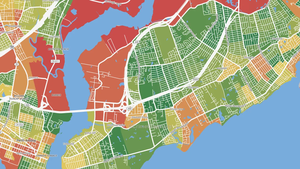 10309, NY Map of Theft Rates