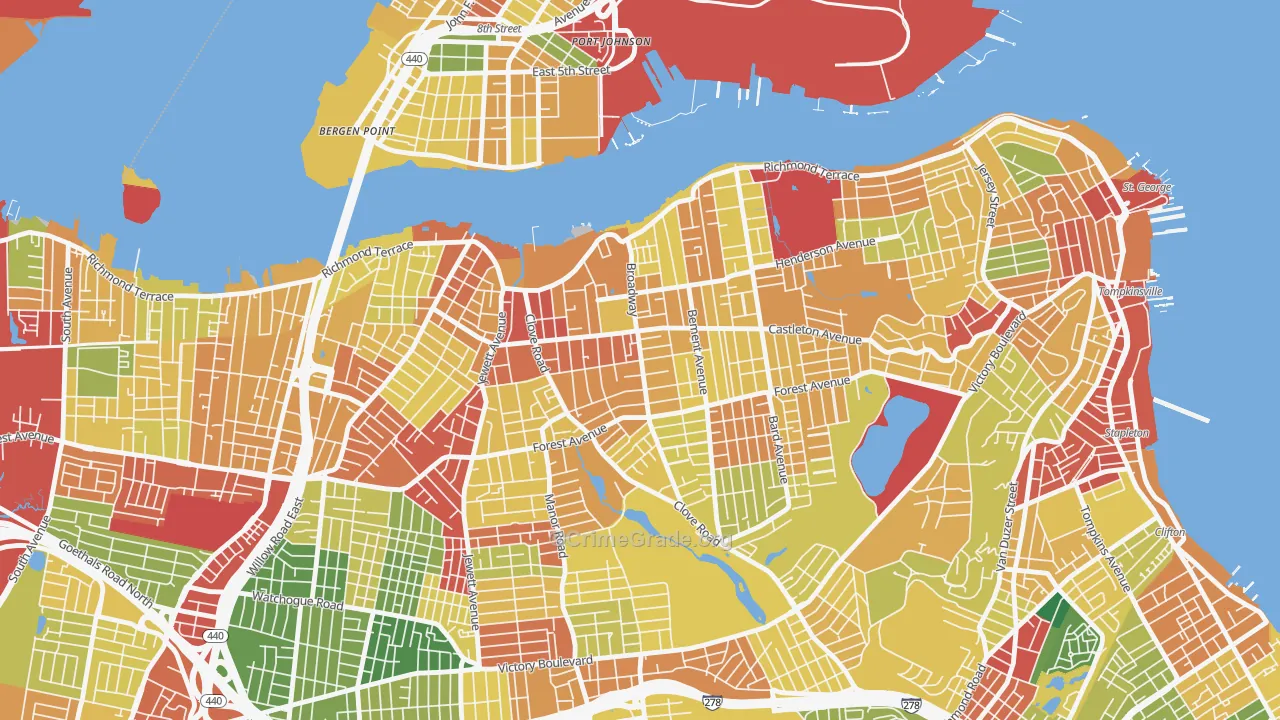 10310, NY Map of Theft Rates