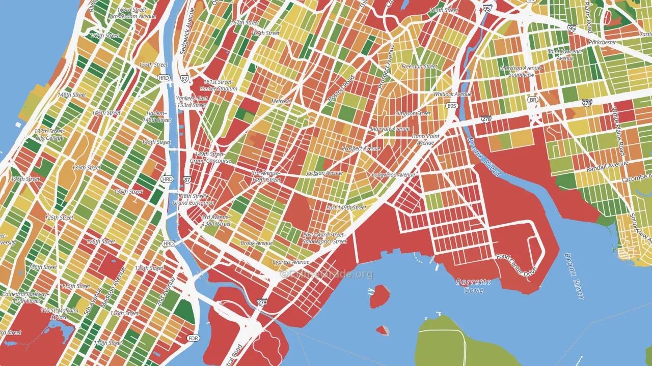 10455, NY Map of Theft Rates