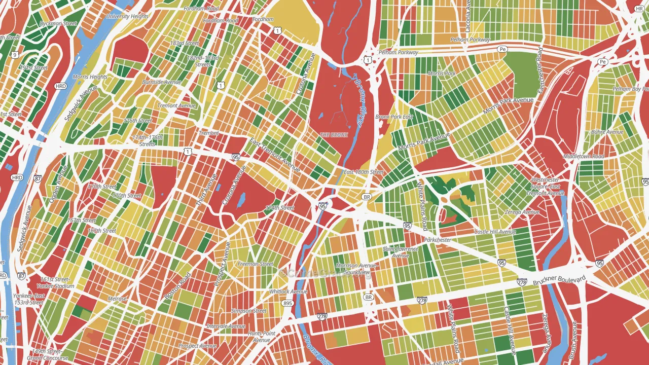 10460, NY Map of Theft Rates