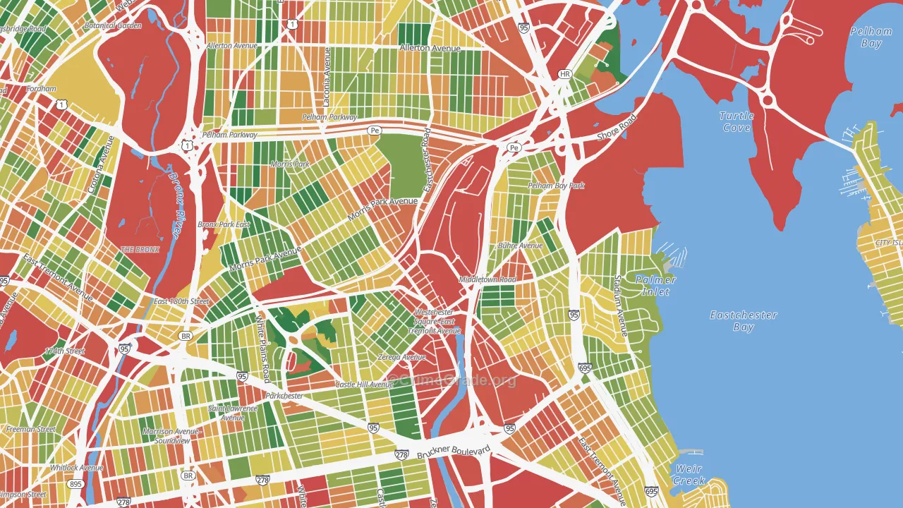 10461, NY Map of Theft Rates