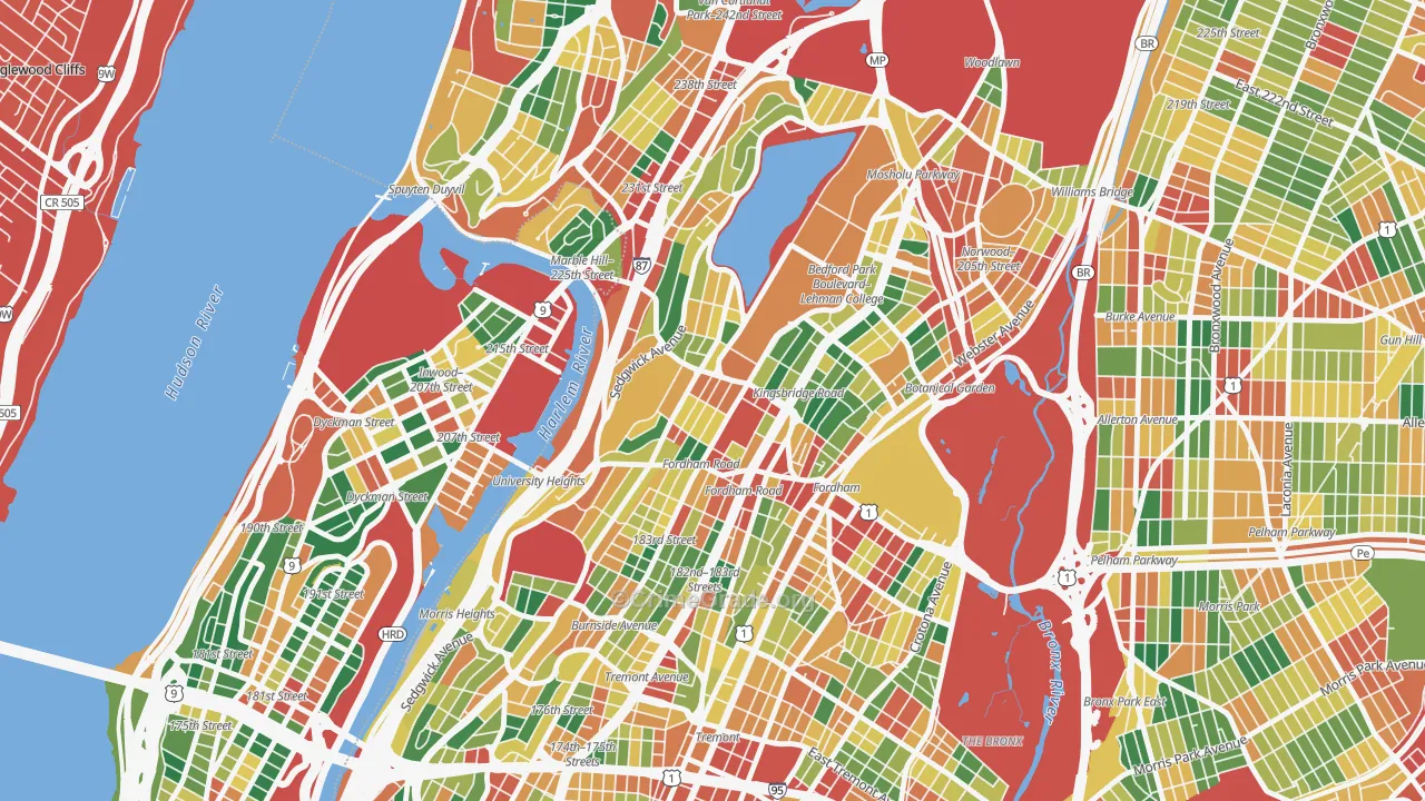 10468, NY Map of Theft Rates