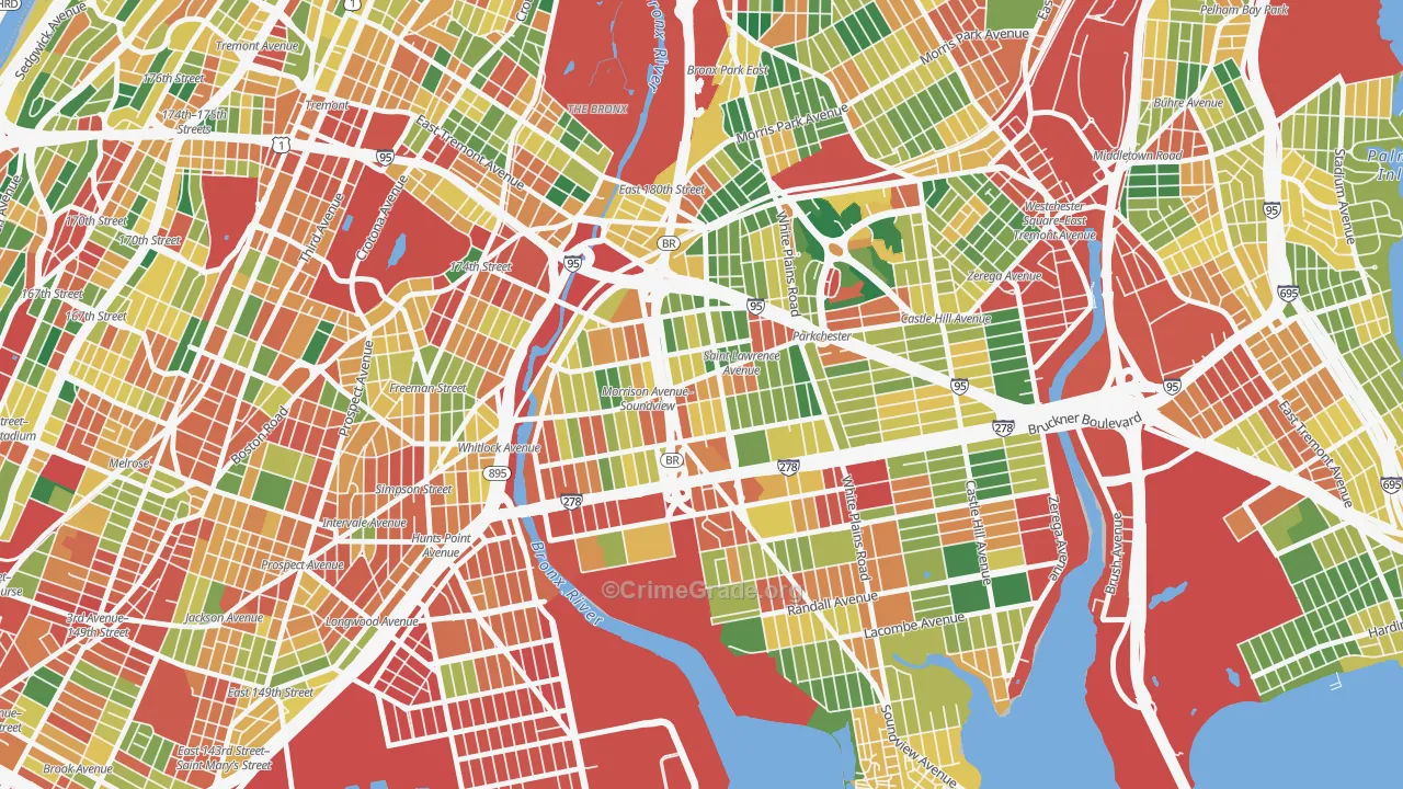 10472, NY Map of Theft Rates