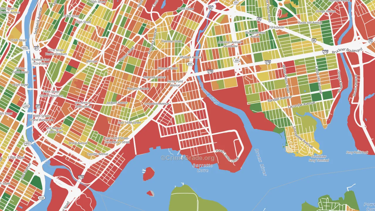 10474, NY Map of Theft Rates