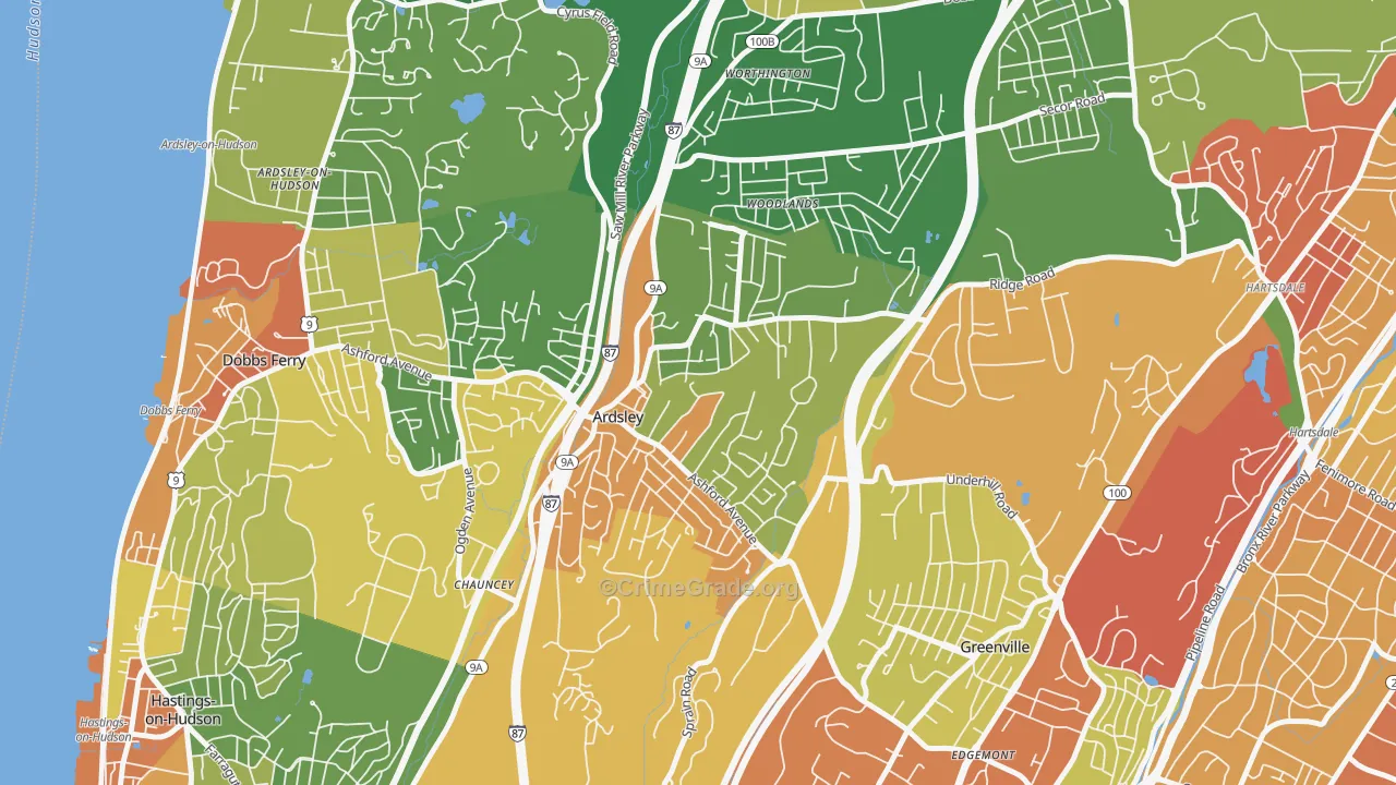 10502, NY Map of Theft Rates