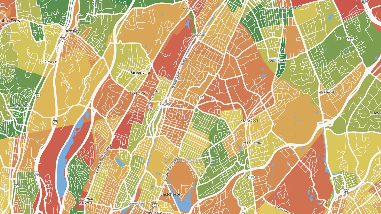 10583, NY Map of Theft Rates