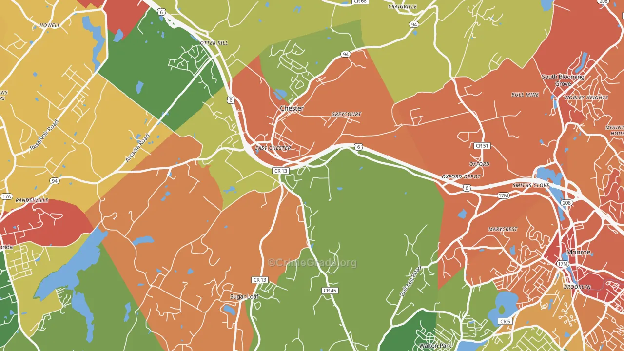 10918, NY Map of Theft Rates