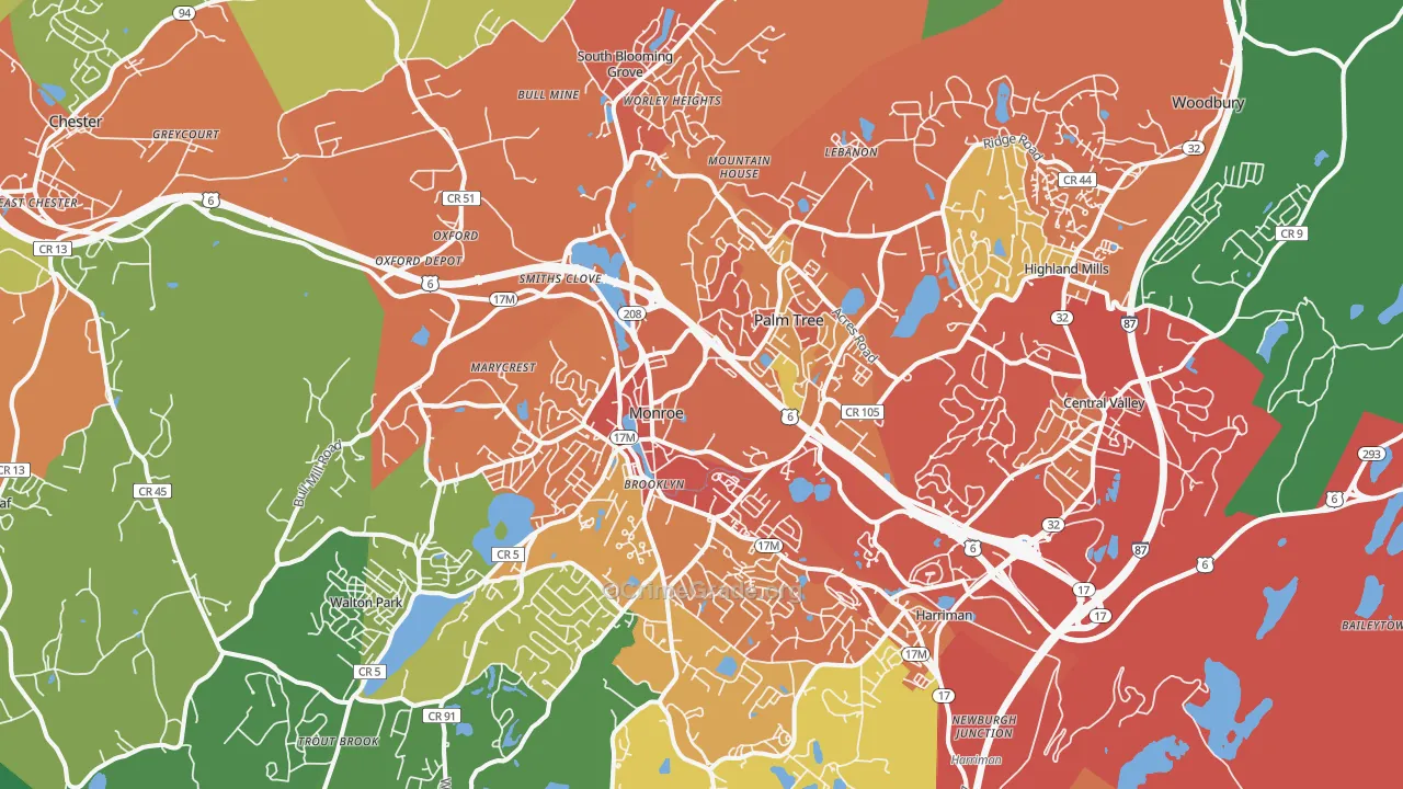 10950, NY Map of Theft Rates