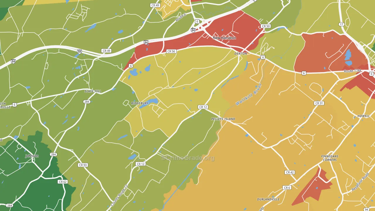 10958, NY Map of Theft Rates