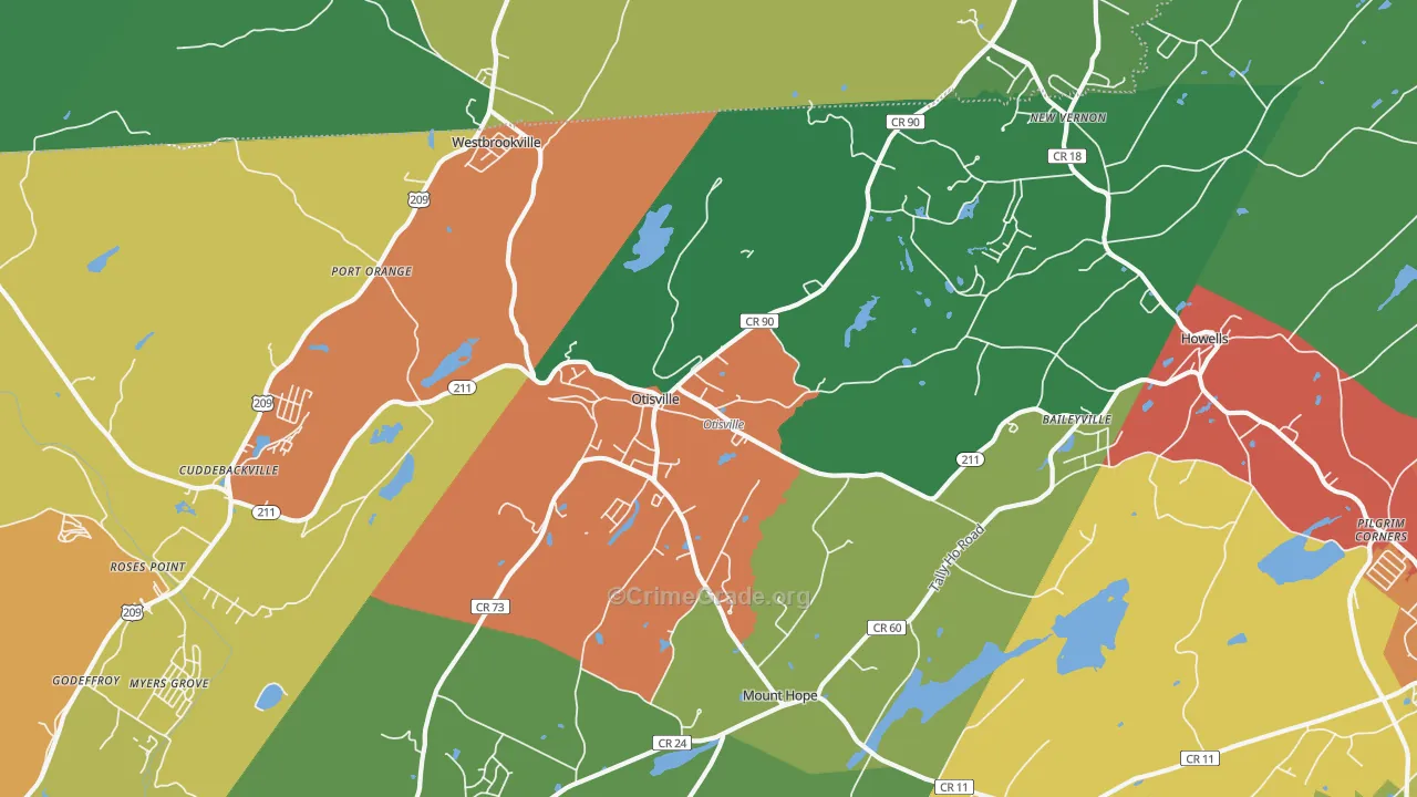 10963, NY Map of Theft Rates