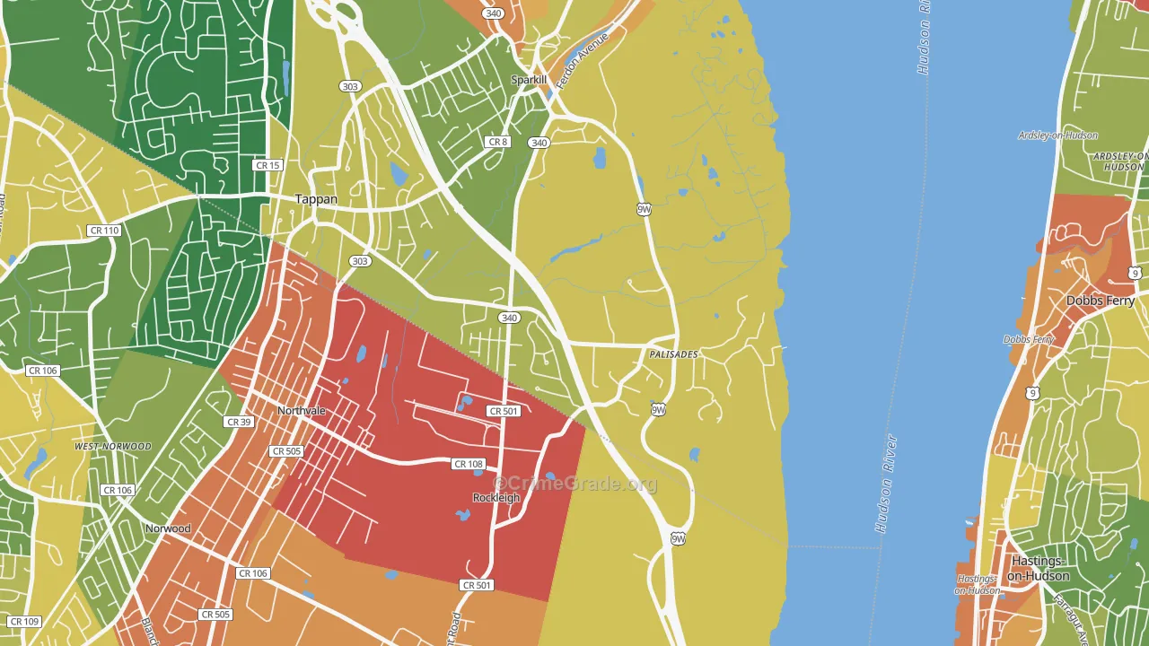 10964, NY Map of Theft Rates