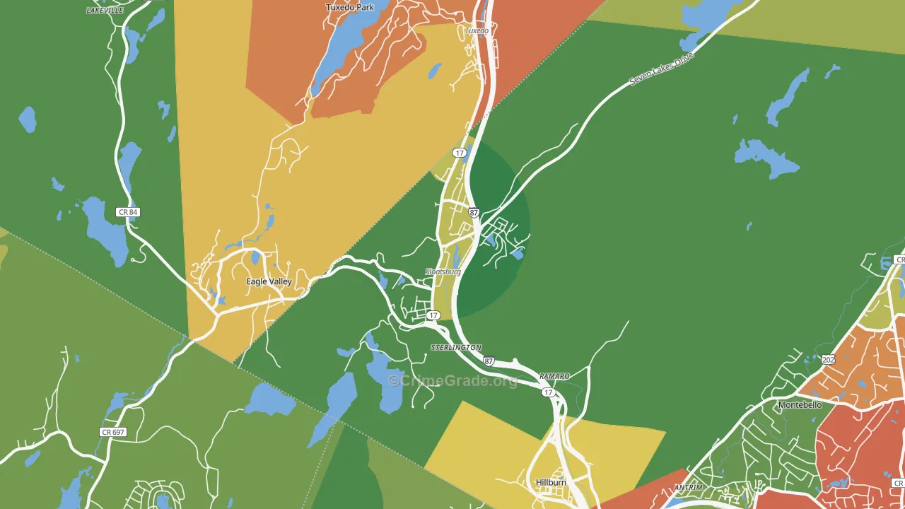 10974, NY Map of Theft Rates