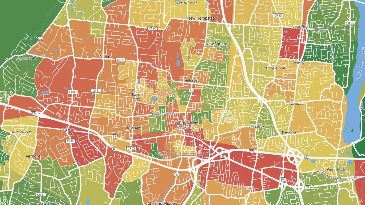 10977, NY Map of Theft Rates