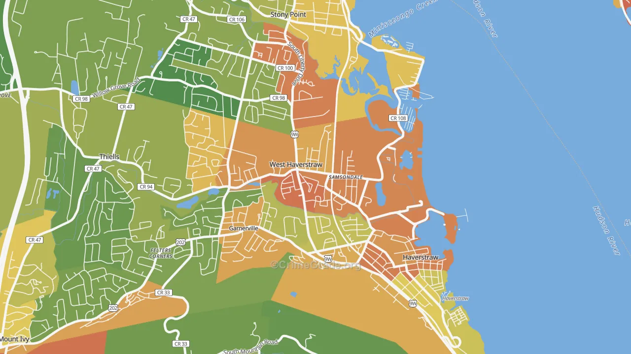 10993, NY Map of Theft Rates