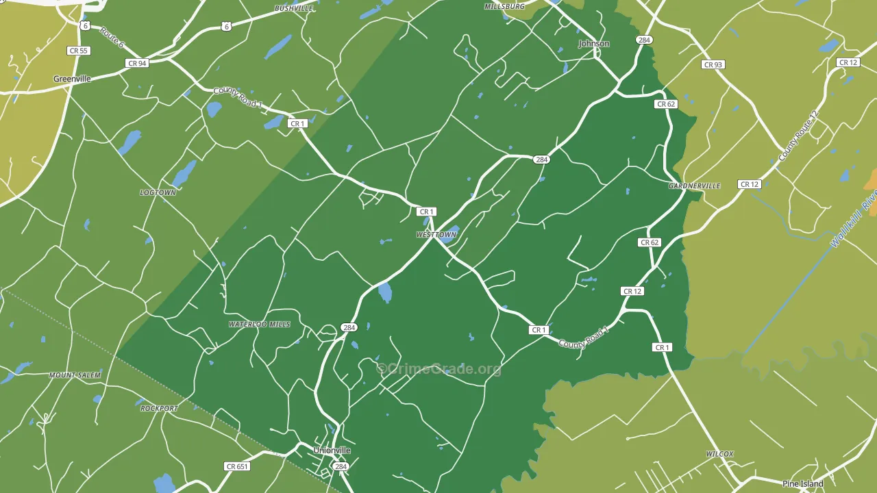 10998, NY Map of Theft Rates