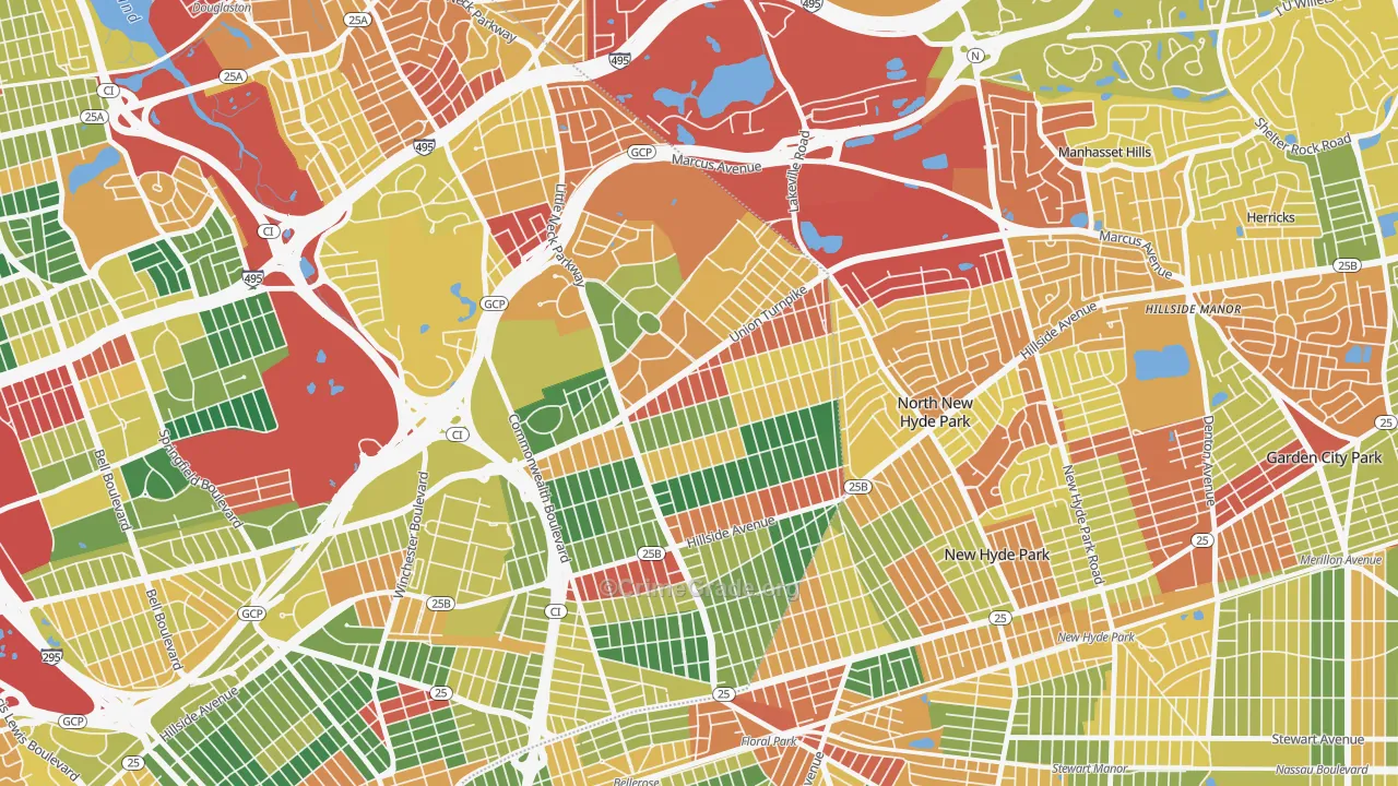 11004, NY Map of Theft Rates