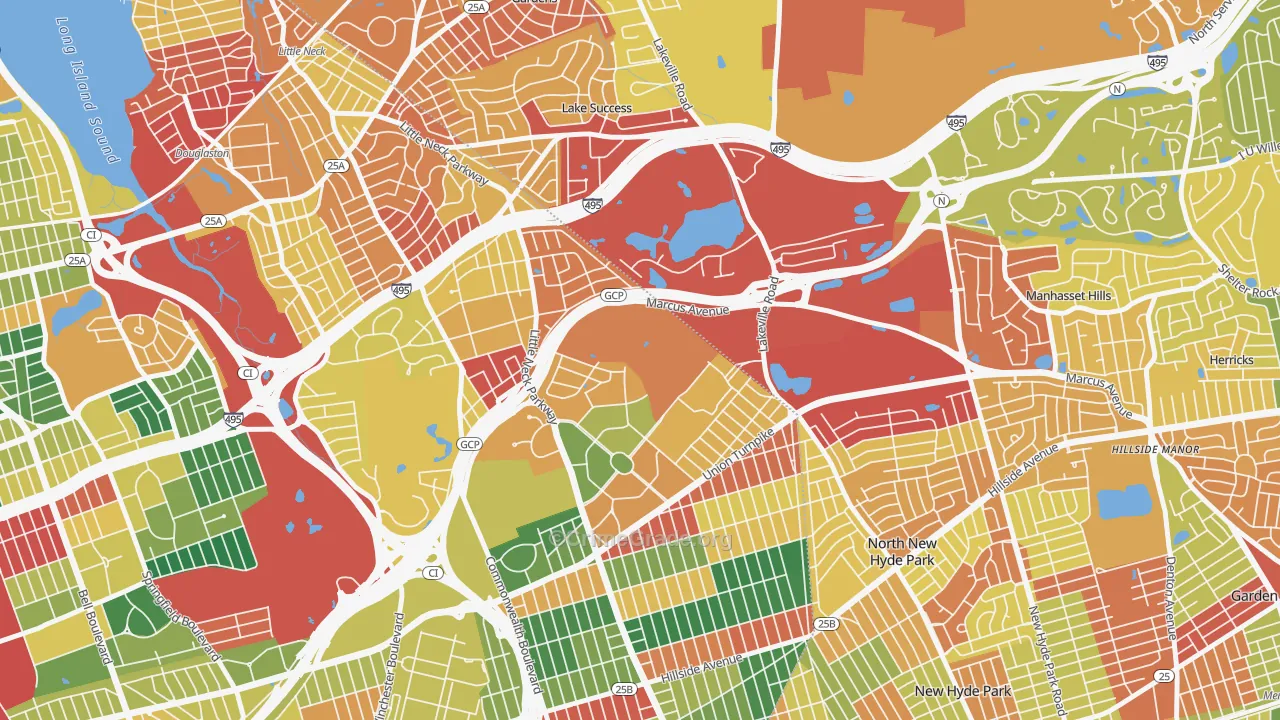 11005, NY Map of Theft Rates