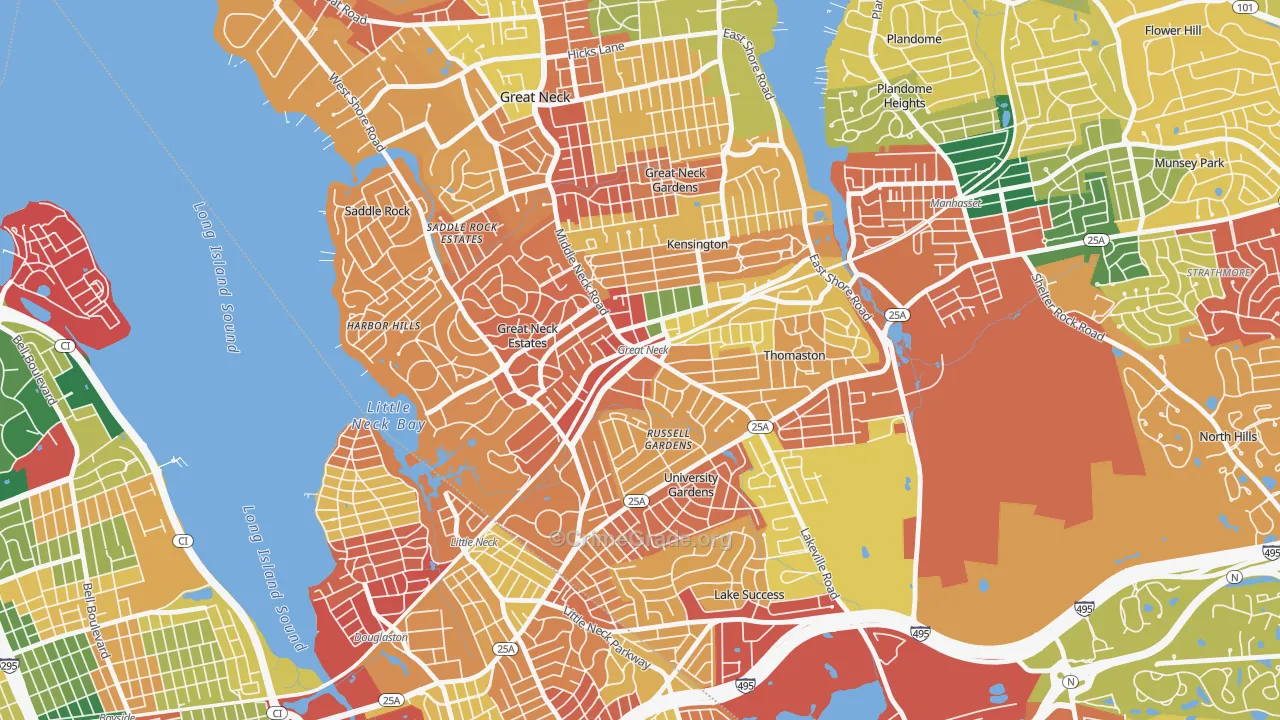 11021, NY Map of Theft Rates