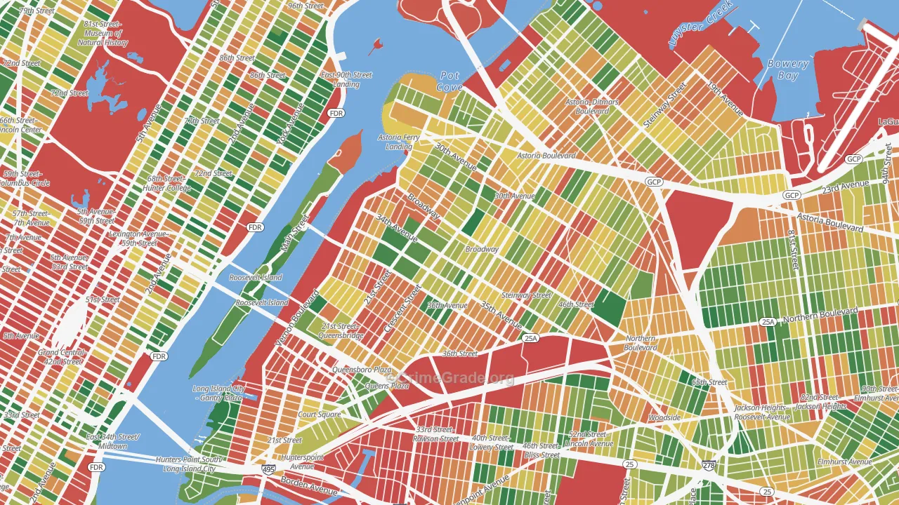 11106, NY Map of Theft Rates