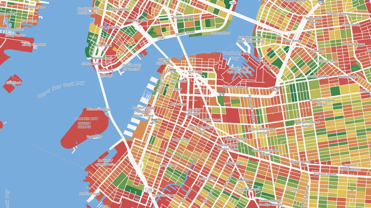 11201, NY Map of Theft Rates