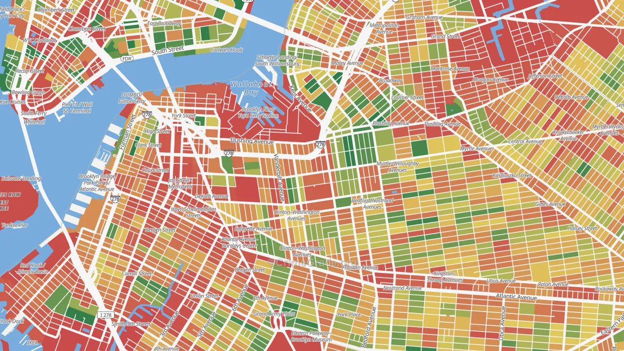 11205, NY Map of Theft Rates
