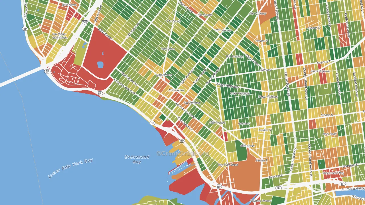 11214, NY Map of Theft Rates