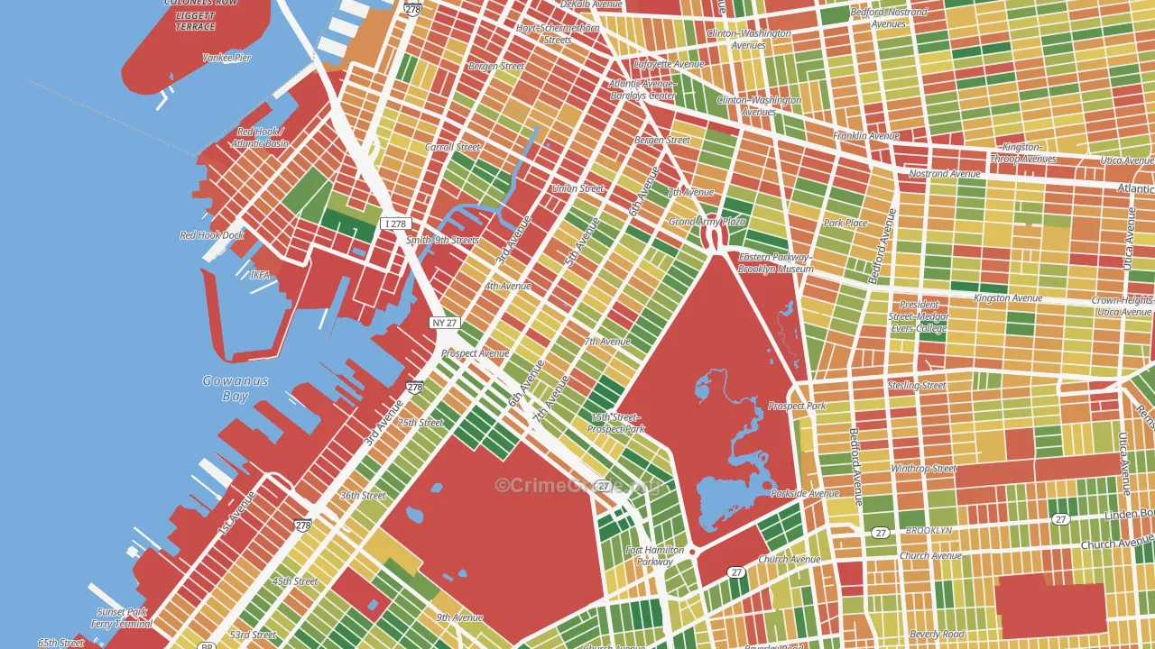 11215, NY Map of Theft Rates