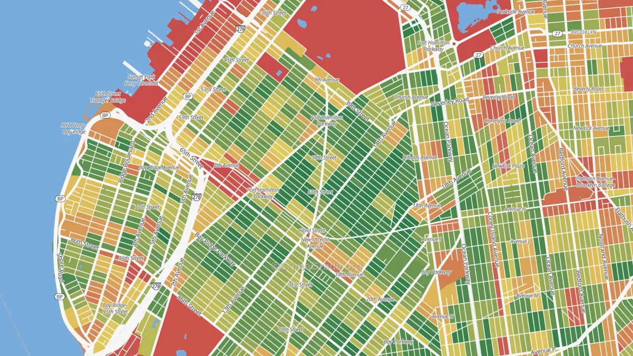 11219, NY Map of Theft Rates