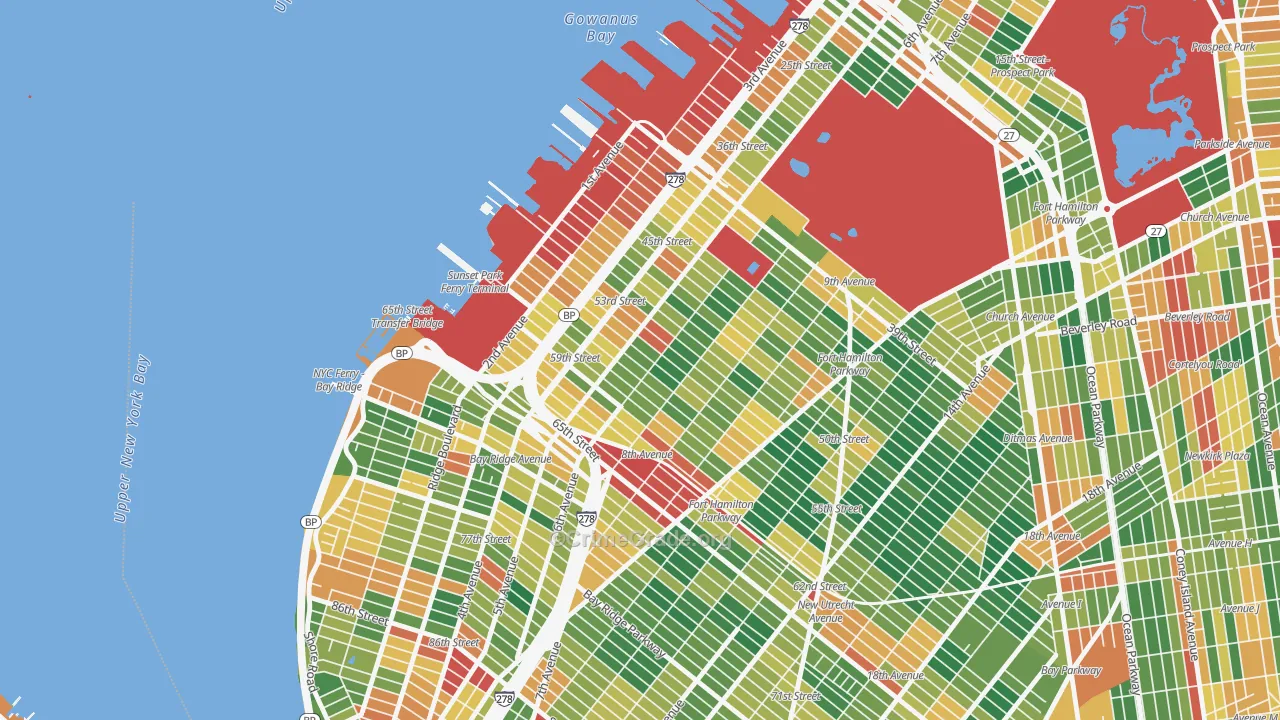 11220, NY Map of Theft Rates
