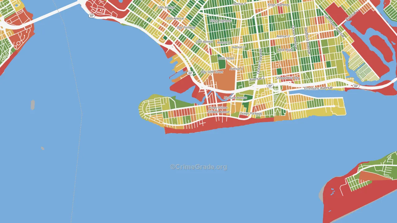 11224, NY Map of Theft Rates