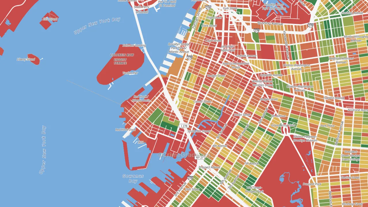 11231, NY Map of Theft Rates