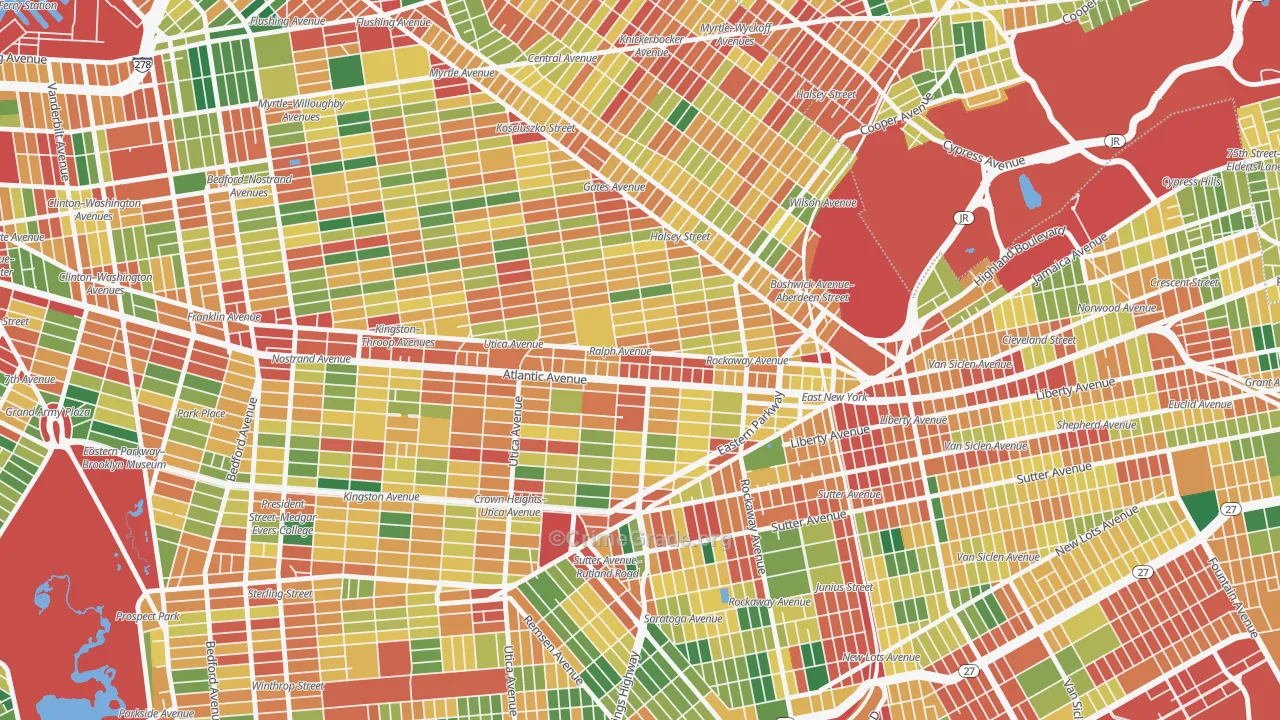 11233, NY Map of Theft Rates