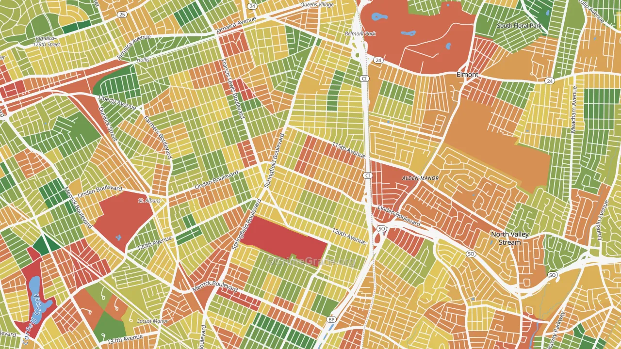 11411, NY Map of Theft Rates