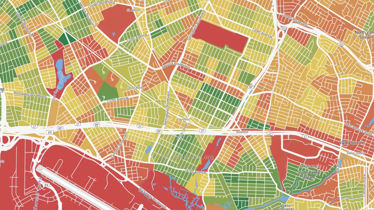 11413, NY Map of Theft Rates