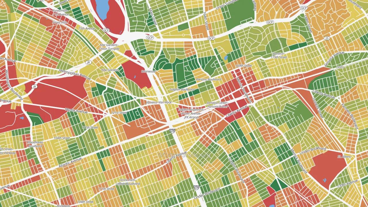 11435, NY Map of Theft Rates