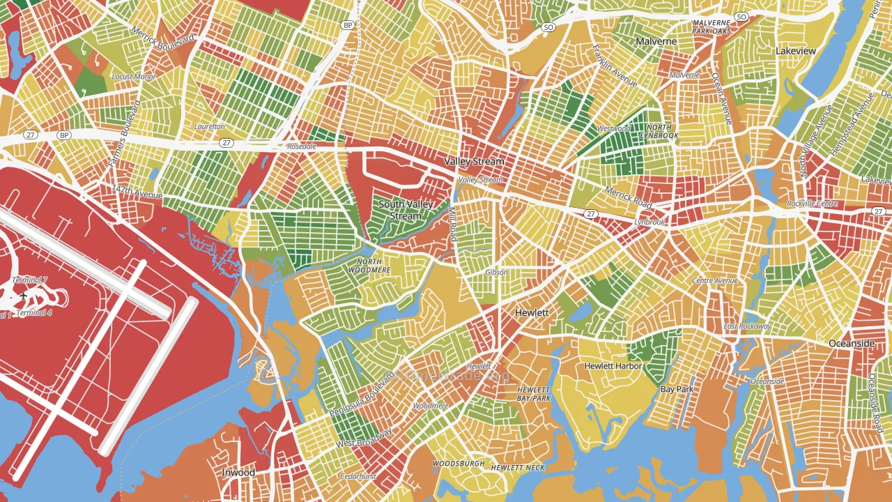 11581, NY Map of Theft Rates