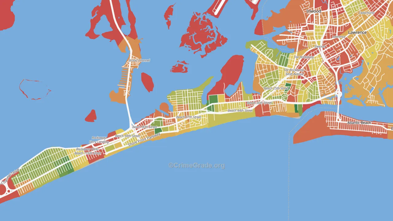 11692, NY Map of Theft Rates