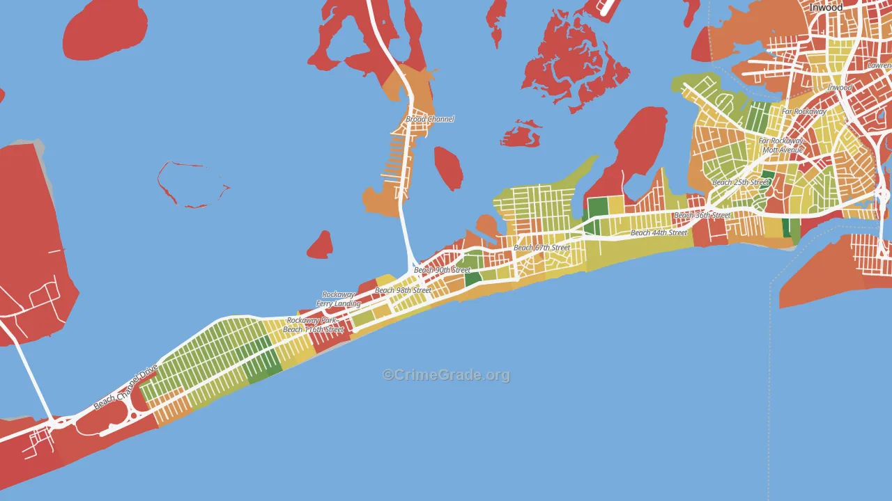 11693, NY Map of Theft Rates