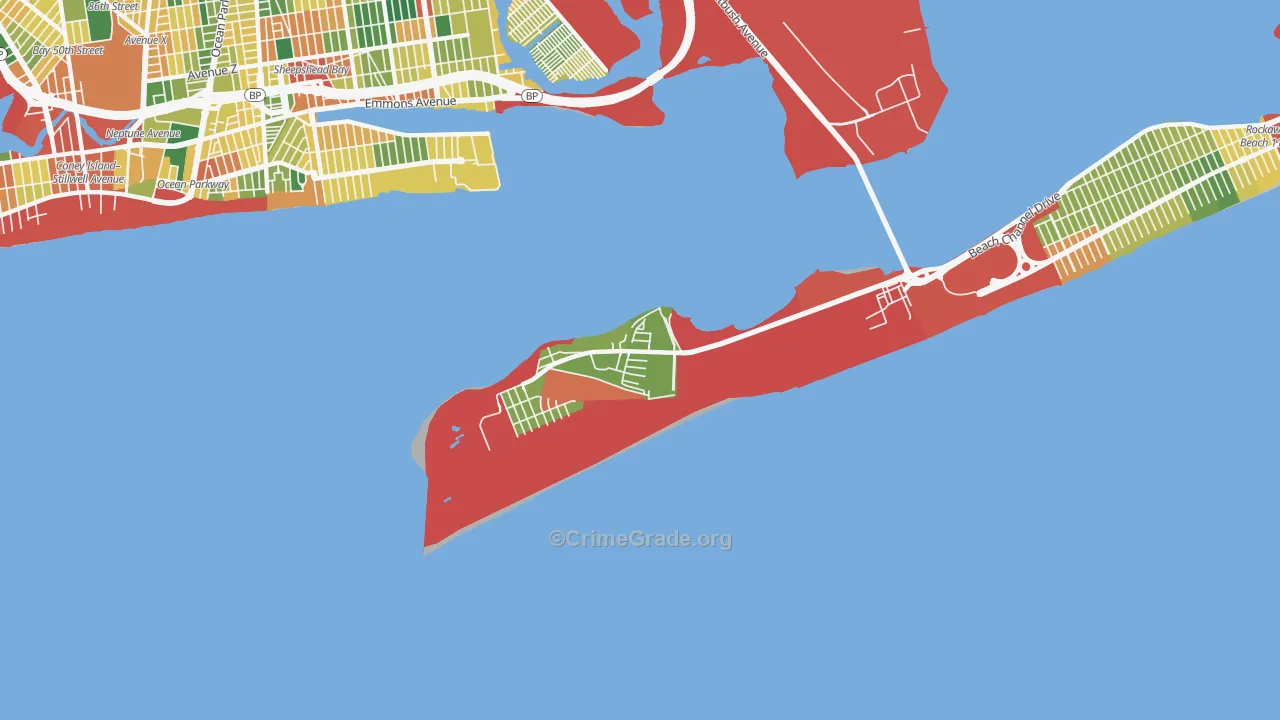 11697, NY Map of Theft Rates