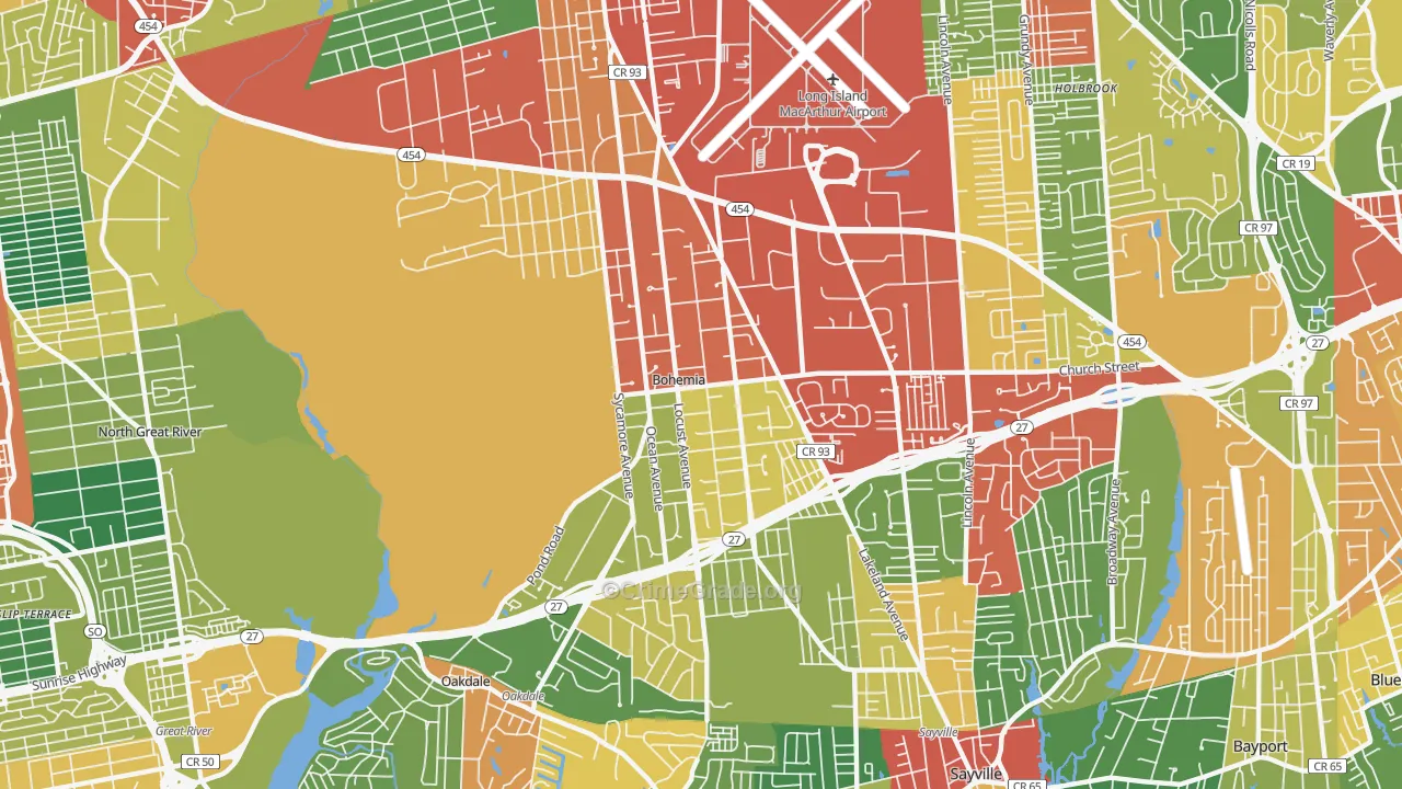 11716, NY Map of Theft Rates