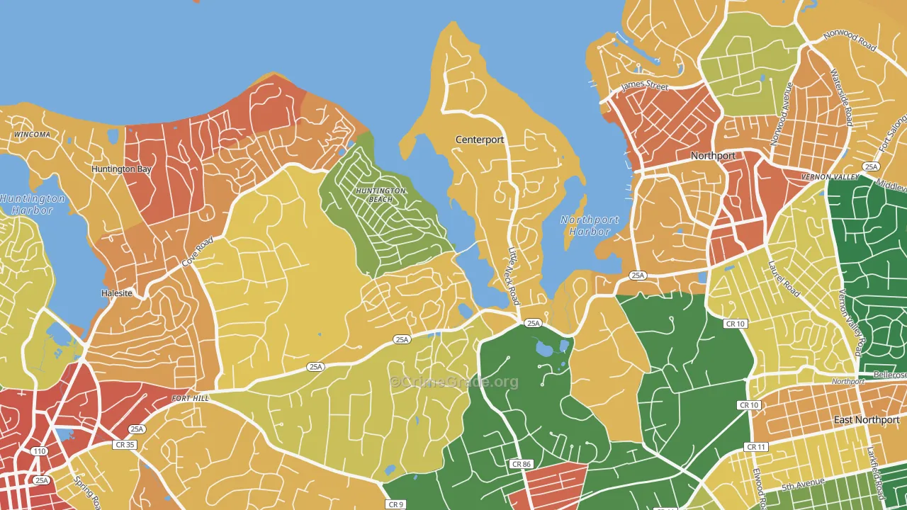 11721, NY Map of Theft Rates