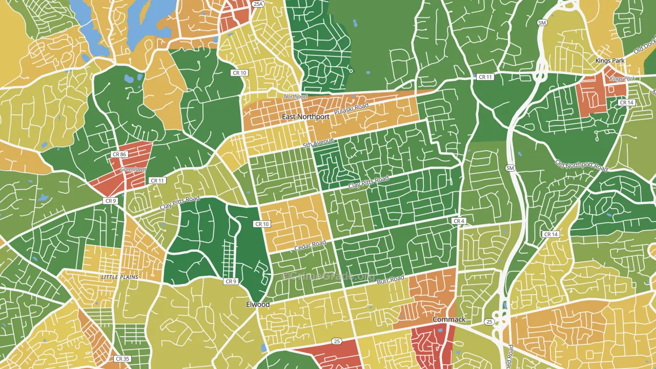 11731, NY Map of Theft Rates