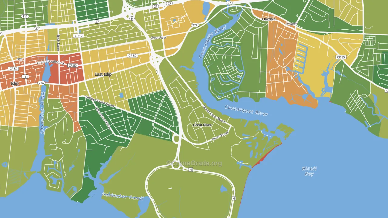 11739, NY Map of Theft Rates