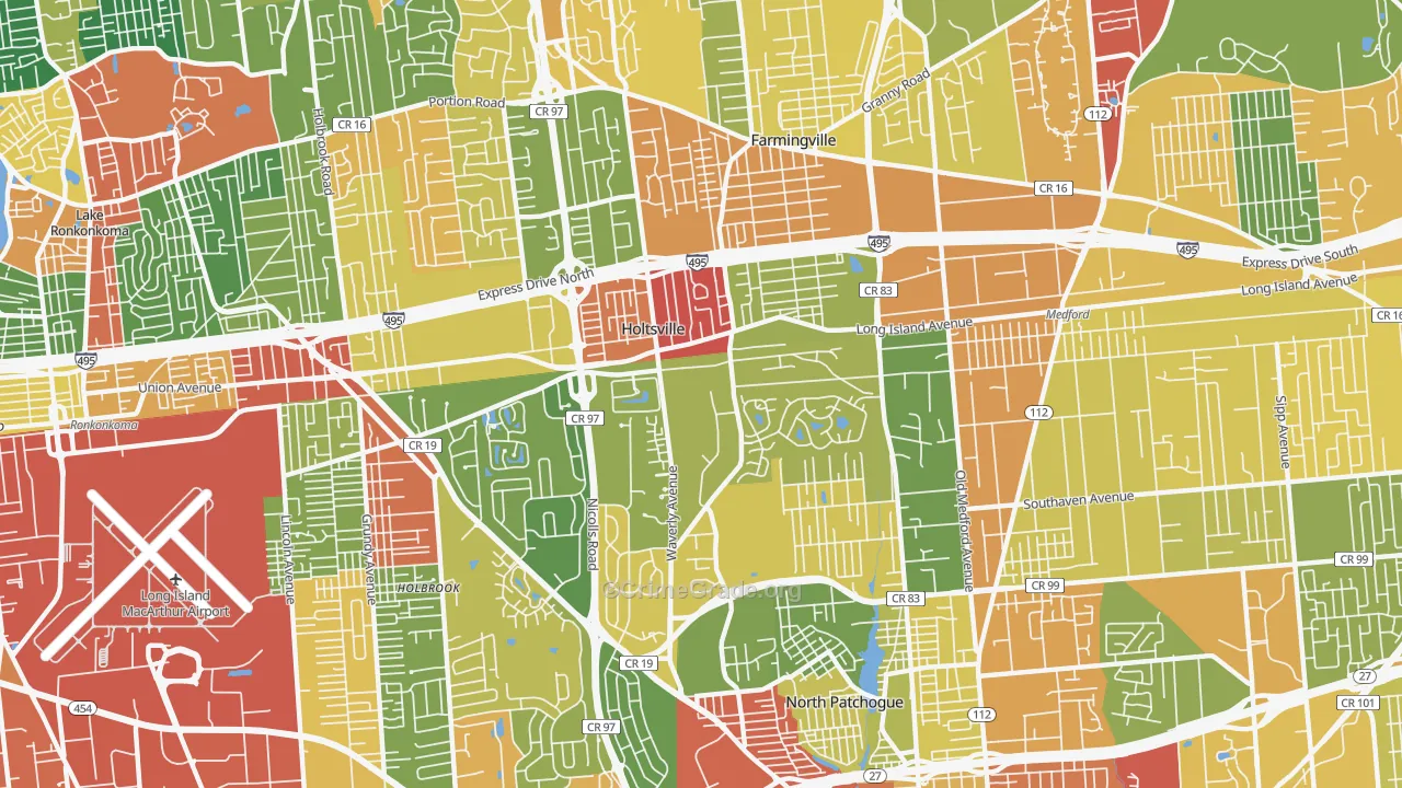 11742, NY Map of Theft Rates