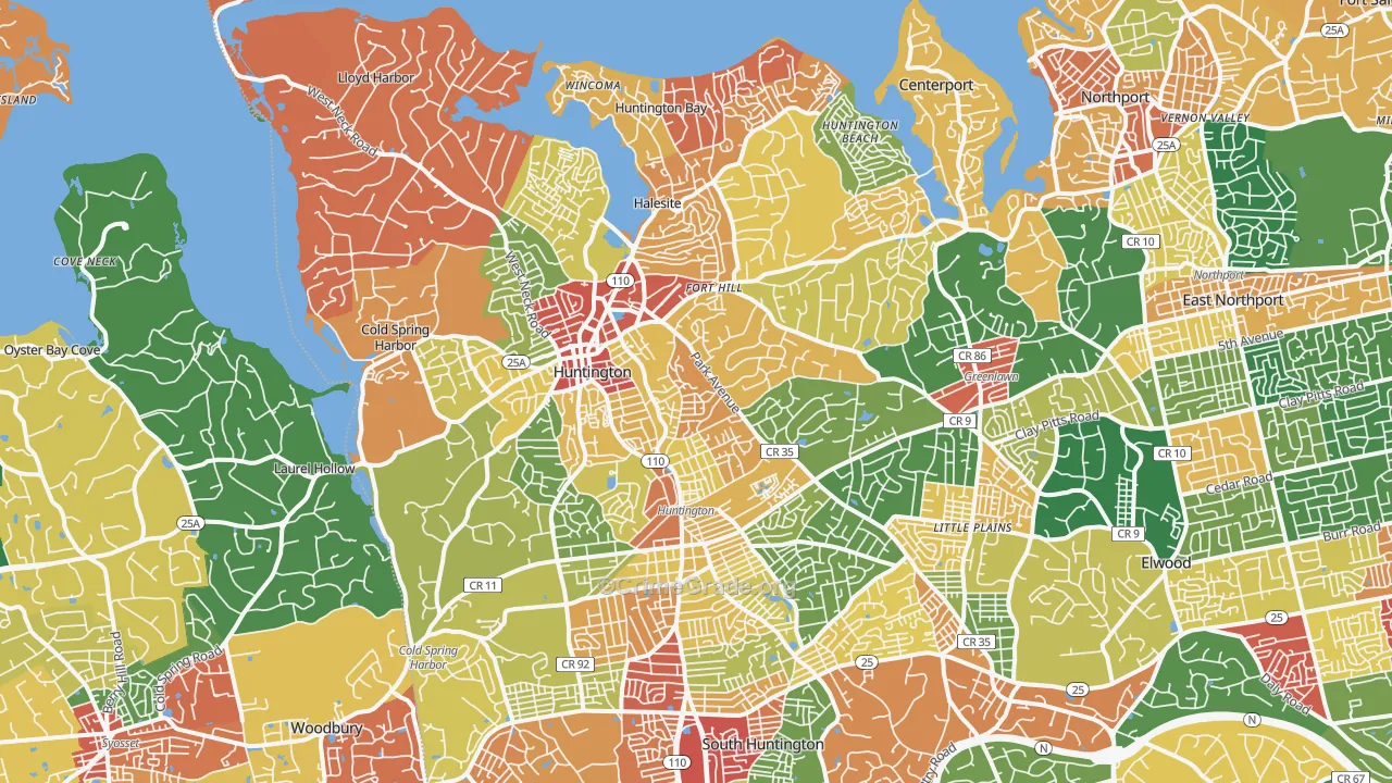 11743, NY Map of Theft Rates