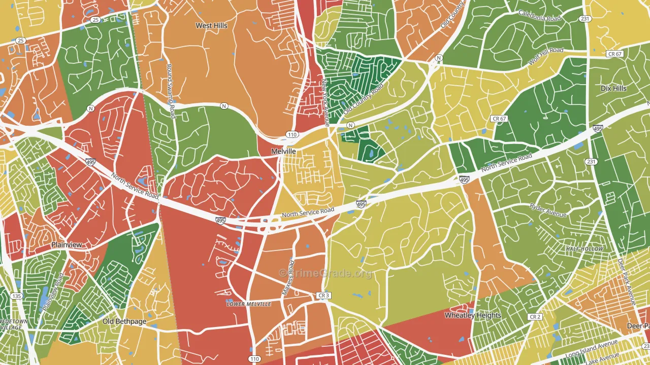 11747, NY Map of Theft Rates