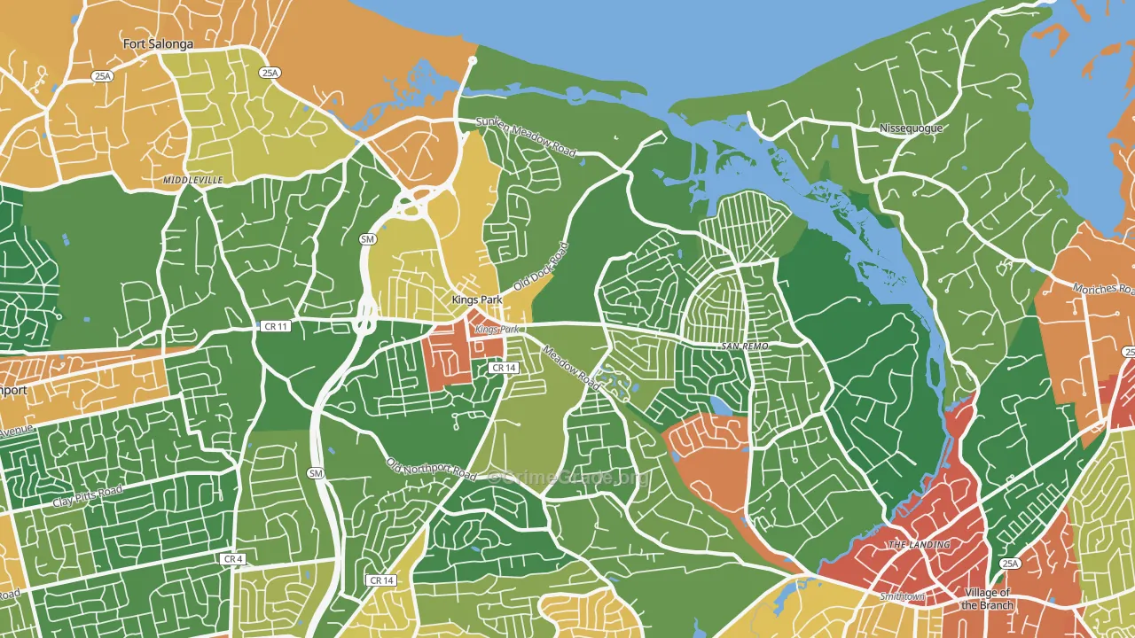 11754, NY Map of Theft Rates