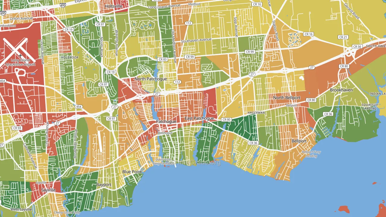11772, NY Map of Theft Rates