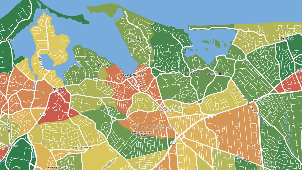11777, NY Map of Theft Rates