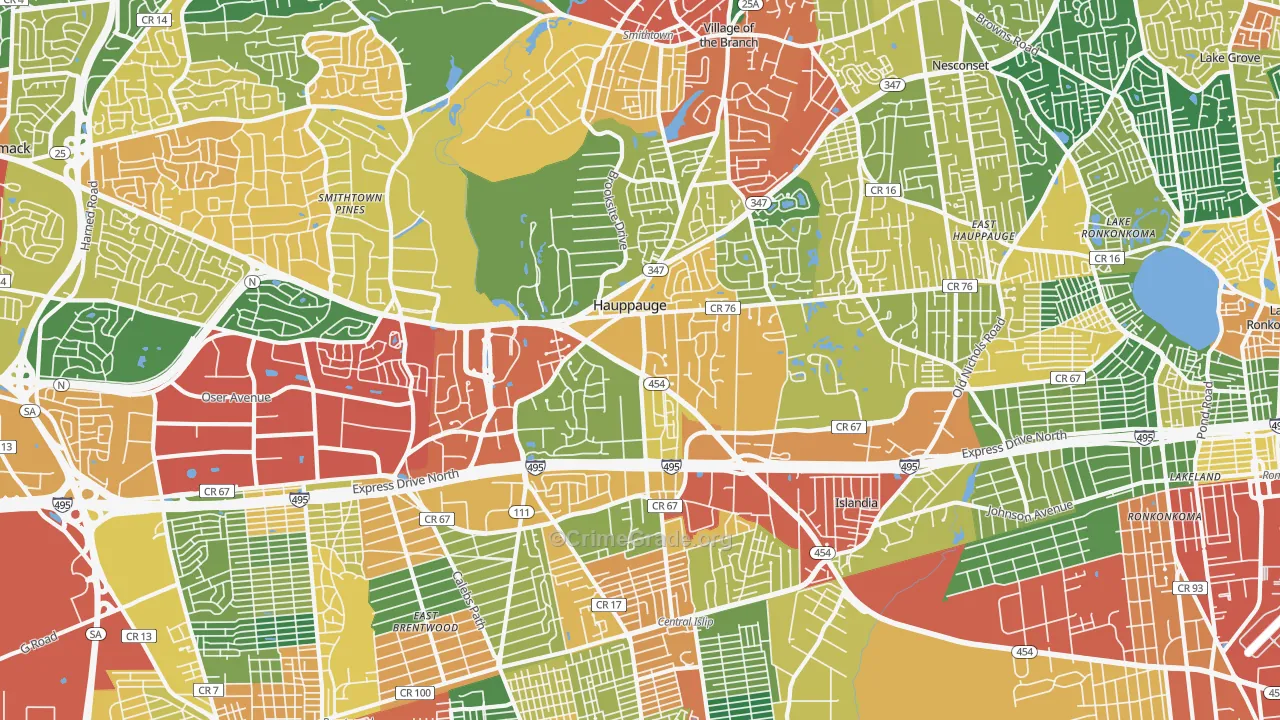 11788, NY Map of Theft Rates